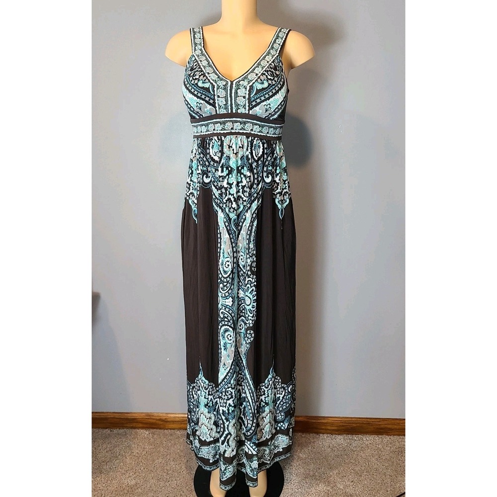 Vtg Y2K Babydoll Dress Brown Granola Mall 90s Ren Faire Boho Cottage Sz Small